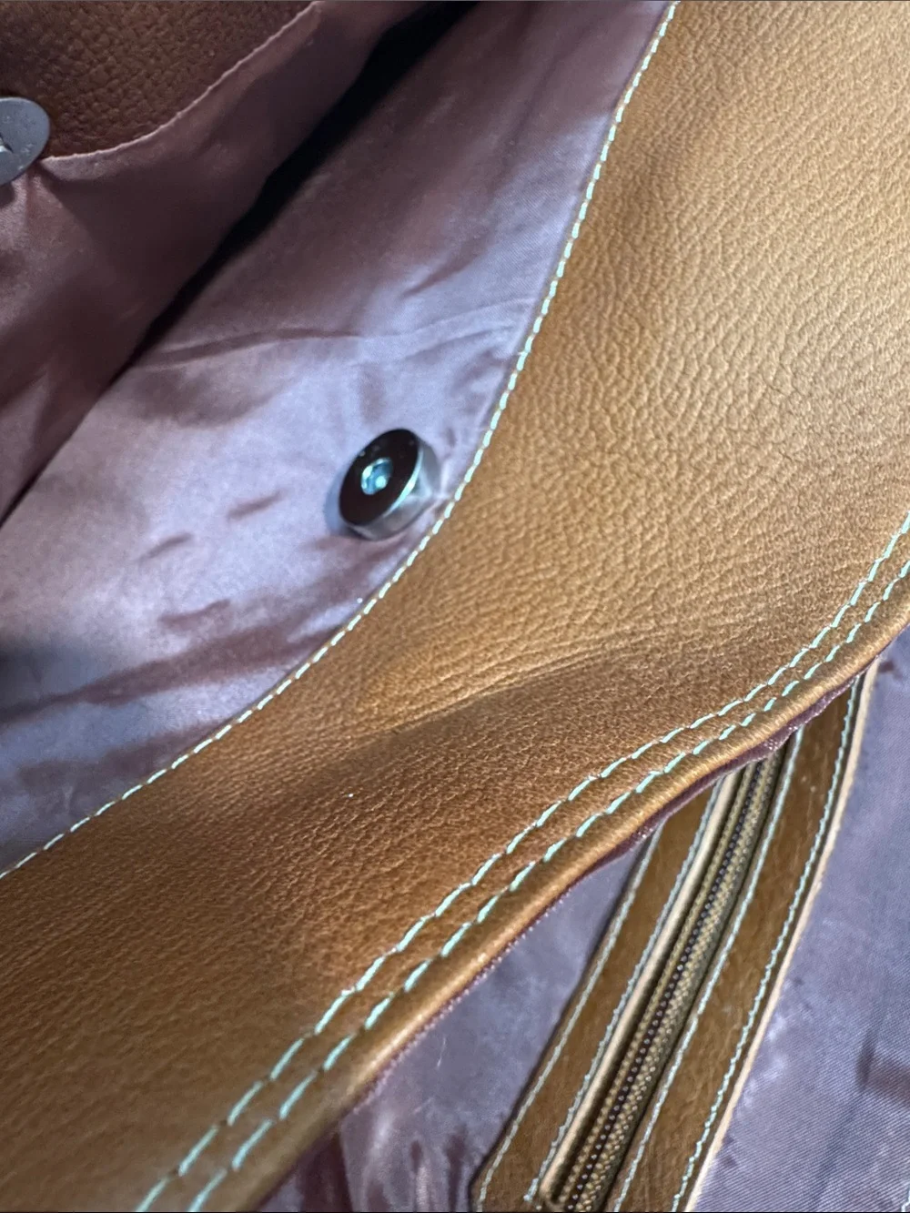 Bugatti Men's Leather Messenger Bag in Cognac Brown NWT